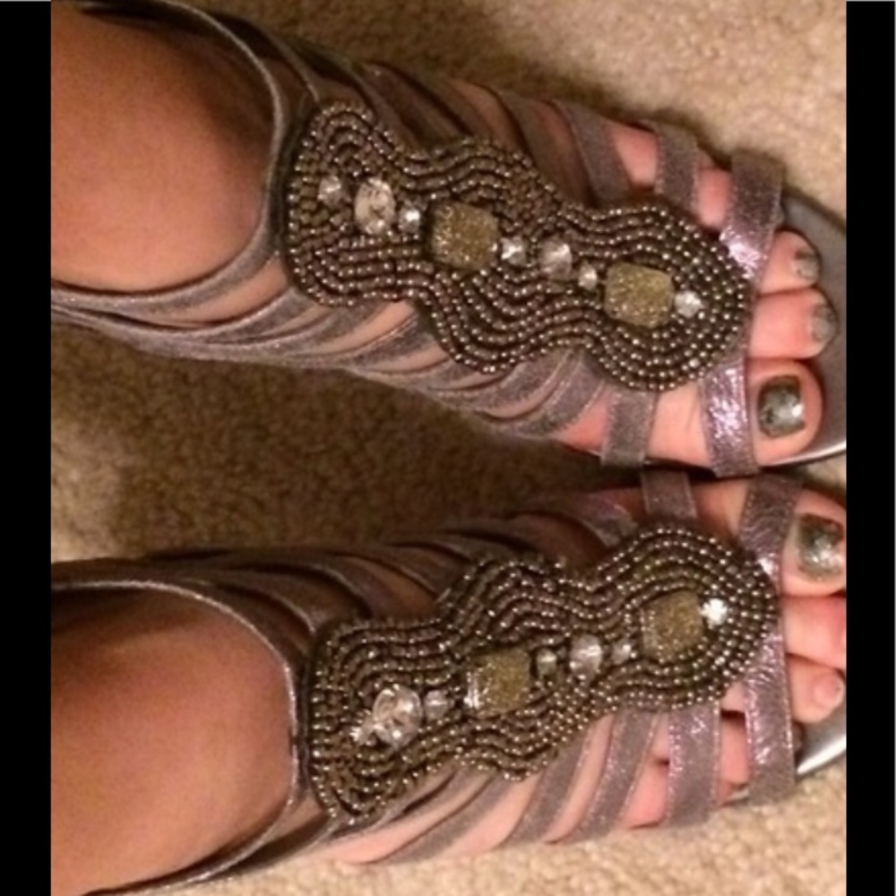 Gianni Bini silver heels